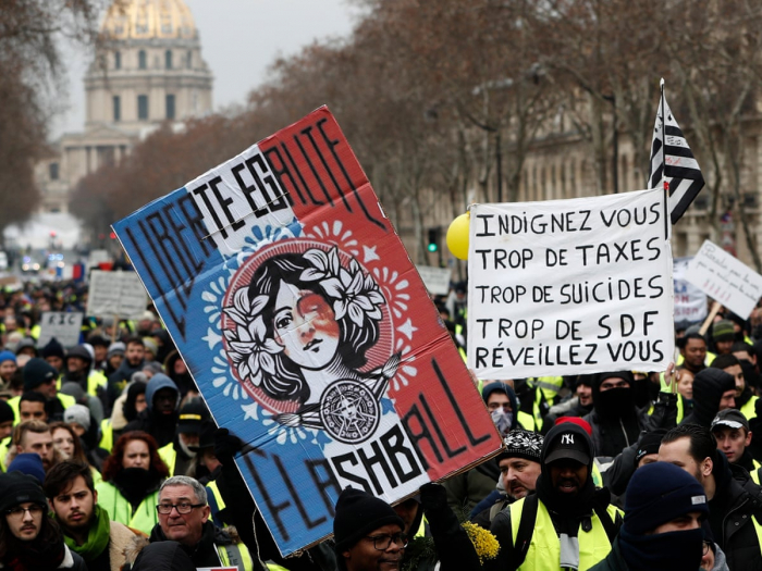   Protest and Power in France -   OPINION    