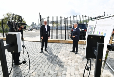  Ilham Aliyev y Mehriban Aliyeva asistieron a las ceremonias de inauguración y colocación de los cimientos de varias instalaciones en Shusha 