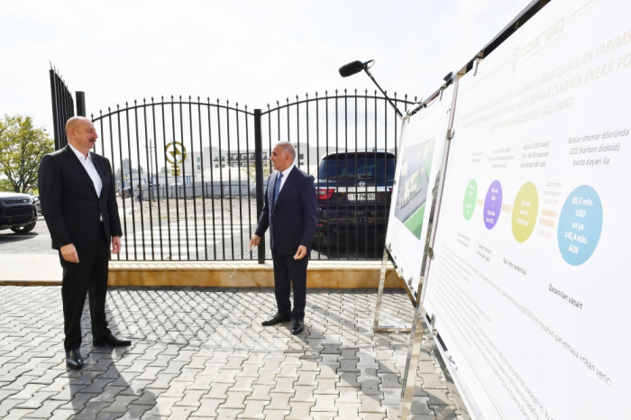   Präsident Ilham Aliyev weiht Zentrum für innovative Technologien elektrischer Netze von Schuscha ein  