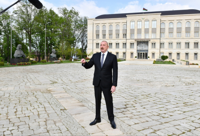  Ilham Aliyev et Mehriban Aliyeva assistent à un certain nombre de cérémonies d’inauguration et de pose de la première pierre 