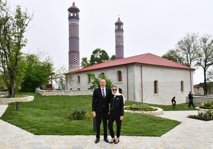  Yukhari Govhar Agha Mosque opens after reconstruction and restoration in Shusha 