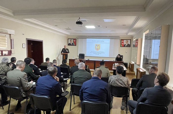   Azerbaijani MoD updates military attaches about Armenian armed forces