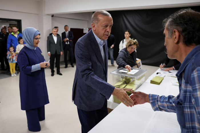 President of Türkiye votes in presidential and parliamentary elections