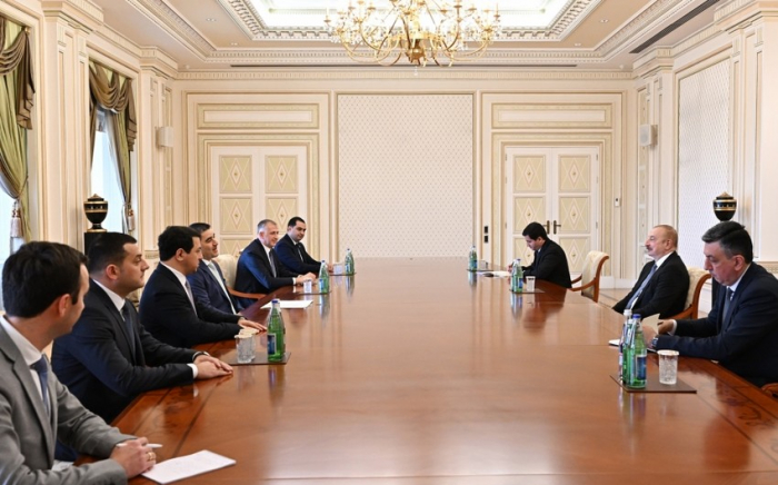   Präsident Ilham Aliyev empfing den Präsidenten des georgischen Parlaments  