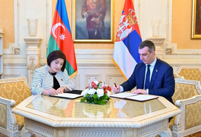   Absichtserklärung zwischen den Parlamenten Aserbaidschans und Serbiens unterzeichnet  