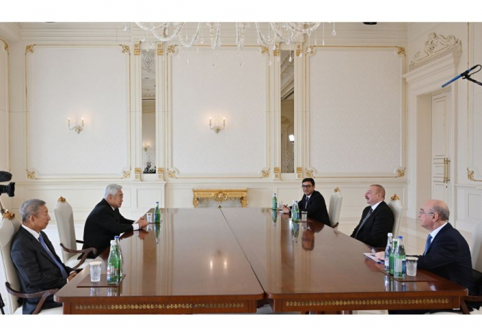  President Ilham Aliyev receives President of World Taekwondo Federation 