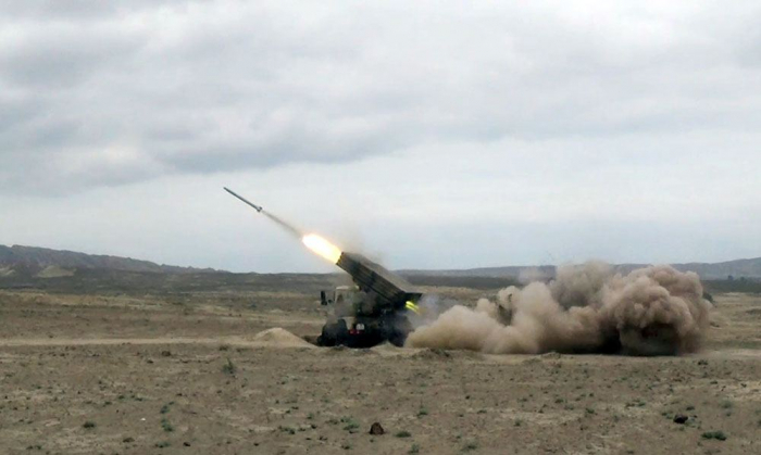  Azerbaijani Army holds rocket and artillery troops’ exercises 