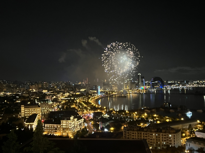   Fireworks show held in Baku to mark 100th anniversary of Heydar Aliyev -   VIDEO    