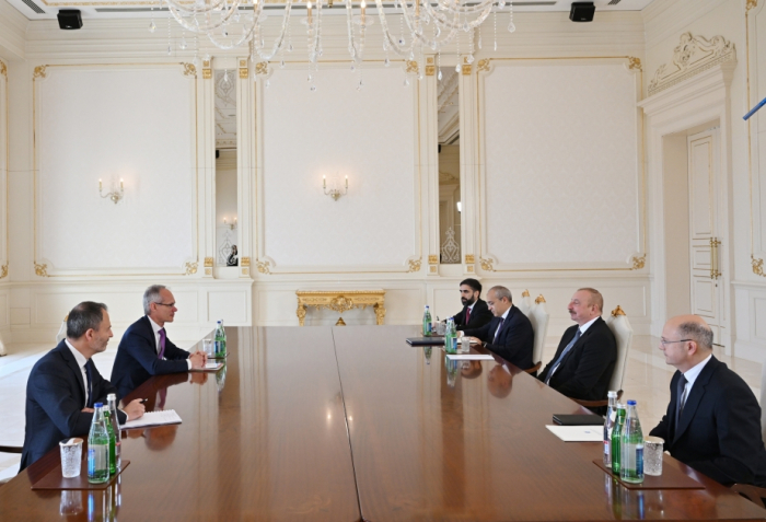   President Ilham Aliyev receives President of Exploration & Production of TotalEnergies  