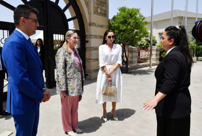 First Ladies of Azerbaijan and Israel visit Gala Archaeological-Ethnographic Museum Complex