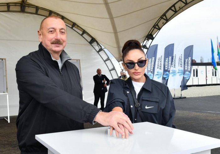    İlham Əliyev və Mehriban Əliyeva Ağdam Muğam Mərkəzinin təməlini qoyublar   