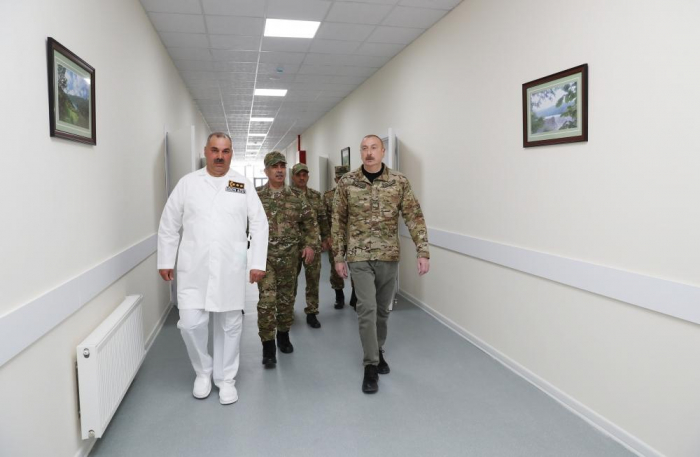  Prezident İlham Əliyev  Kəlbəcərdə hərbi hospitalın  açılışında iştirak edib 