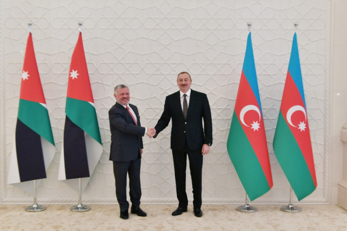  Le président Ilham Aliyev a félicité le roi de Jordanie 