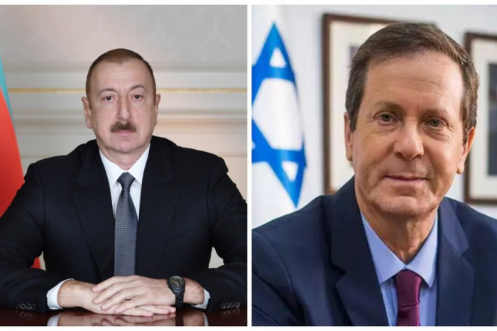   Cérémonie d’accueil officiel du président israélien Isaac Herzog à Bakou  