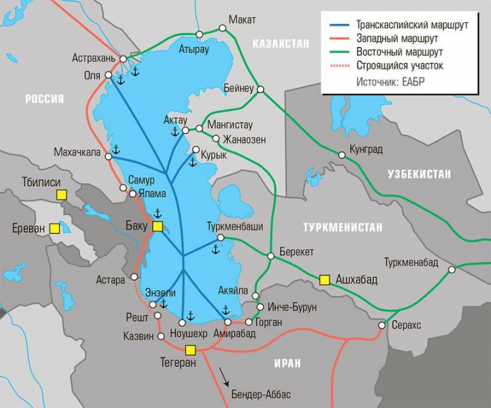    Çin şirkəti İranla Rusiyanı birləşdirəcək 3500 kilometrlik yolun inşasına qoşulub    