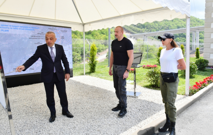   Ilham Aliyev inaugure une station de pompage dans le village de Dachalty -   Photos    