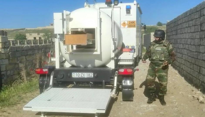 Bakıda hərbi sursat aşkarlanıb -    VİDEO     
