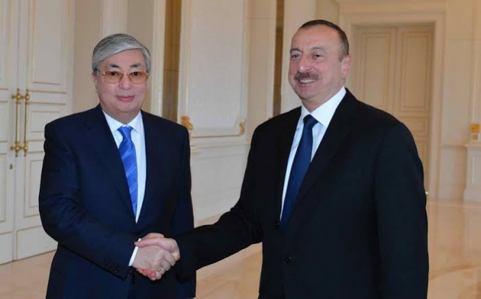  Präsident Kasachstans gratulierte dem Präsidenten Aserbaidschans Ilham Aliyev  