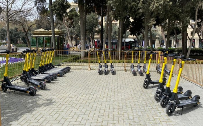  Bulvarda skuterlər üçün maksimal sürət 17 km/saat müəyyənləşib 