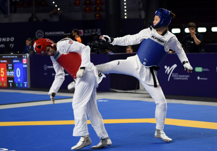 Deux autres taekwondokas azerbaïdjanais montent sur le tatami à Bakou -   Photos  
