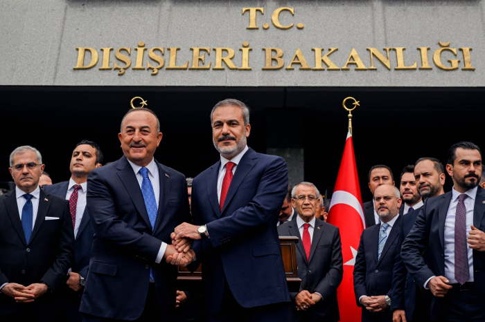 New Turkish Foreign Minister Hakan Fidan assumes office
