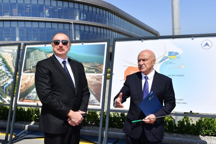    Prezident Ələt Azad İqtisadi Zonasının birinci mərhələsinin açılışında -  FOTOLAR    