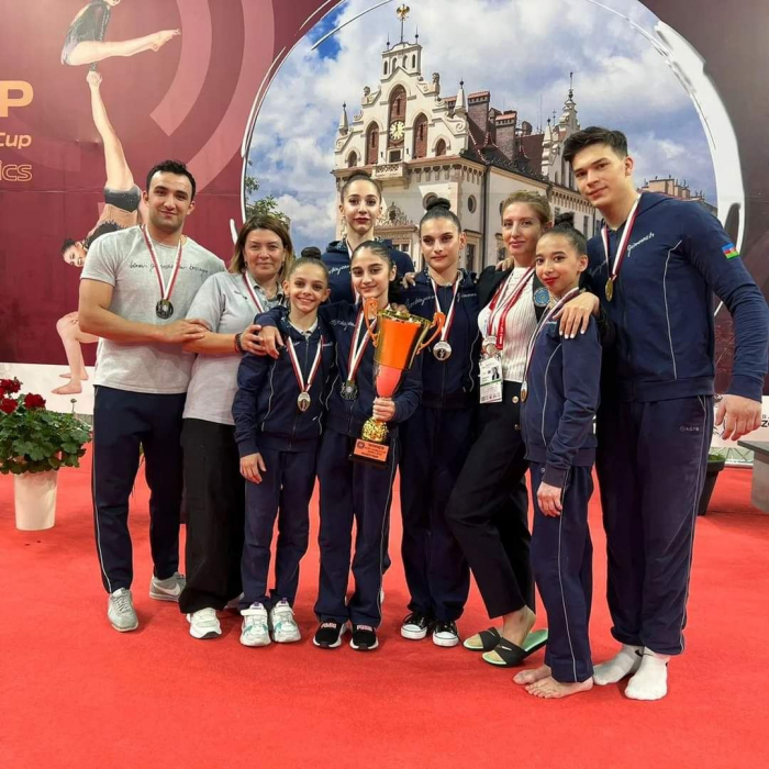 Azerbaijani athletes win gold at Acrobatic Gymnastics World Cup in Poland