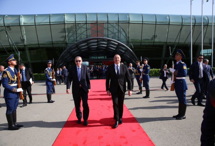   Turkish Erdogan concludes his state visit to Azerbaijan  