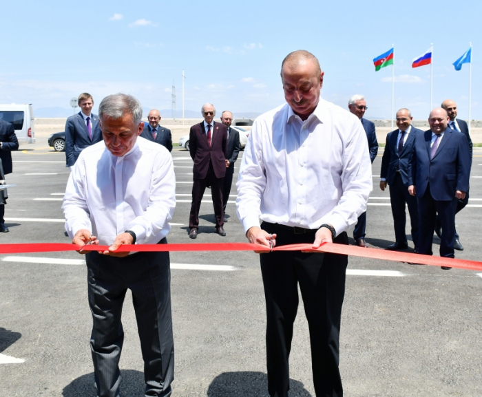  Ilham Aliyev et Rustam Minnikhanov participent à l