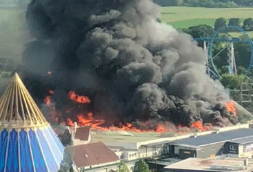 About 25,000 evacuated after fire breaks out in Germany