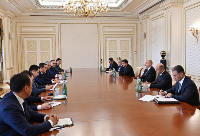  Le président Ilham Aliyev reçoit le Premier ministre kazakh 