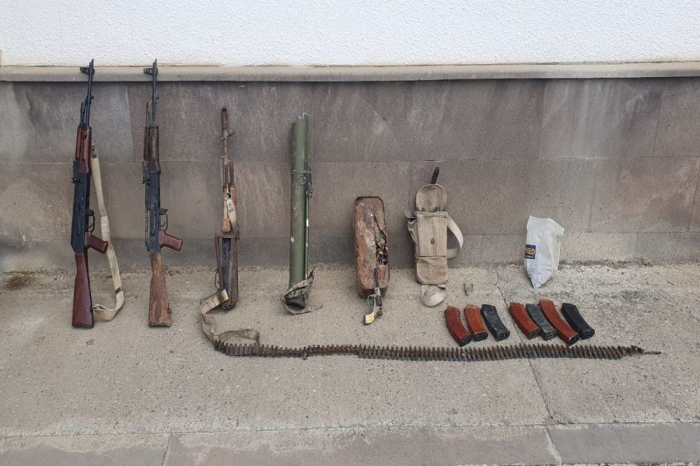 Weapons, ammunition left behind by Armenian troops found in Azerbaijan’s Khojavend