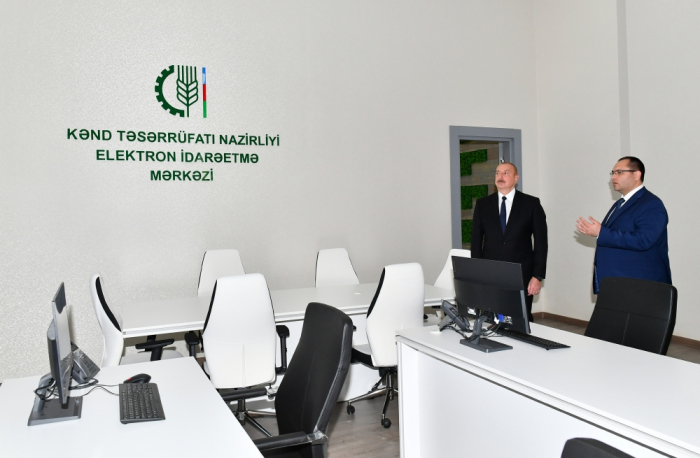  President Ilham Aliyev participates in inauguration of new administrative building of Ministry of Agriculture  