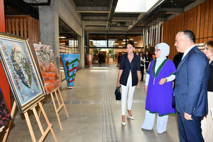 First ladies of Azerbaijan and Türkiye visit DOST Center for Inclusive Development and Creativity in Baku