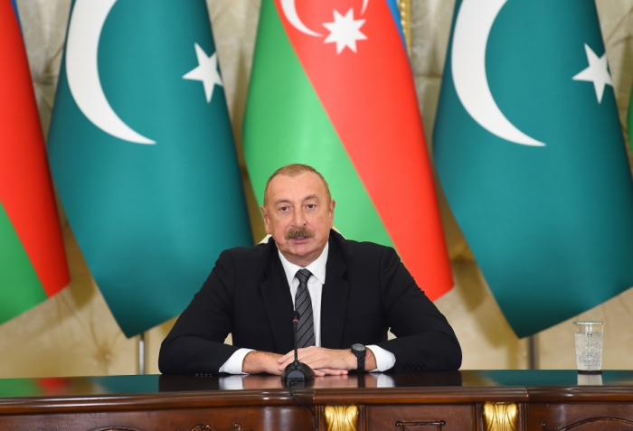   Azerbaijani President: Pakistan did not establish diplomatic relations with Armenia, which is really position of brothers  