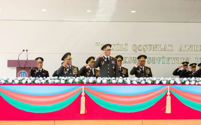 Daxili Qoşunlarının Ali Hərbi Məktəbində buraxılış olub