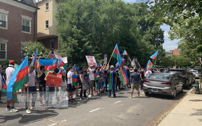  In Washington fand ein Protest gegen die militärischen Provokationen Armeniens statt 