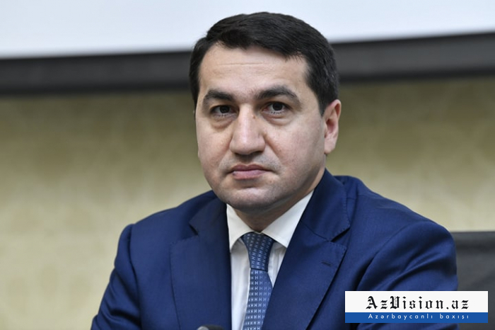       Hikmət Hacıyev:    “Ermənistanın XİN rəhbərinin paylaşımı riyakarlıqdan başqa bir şey deyil”  