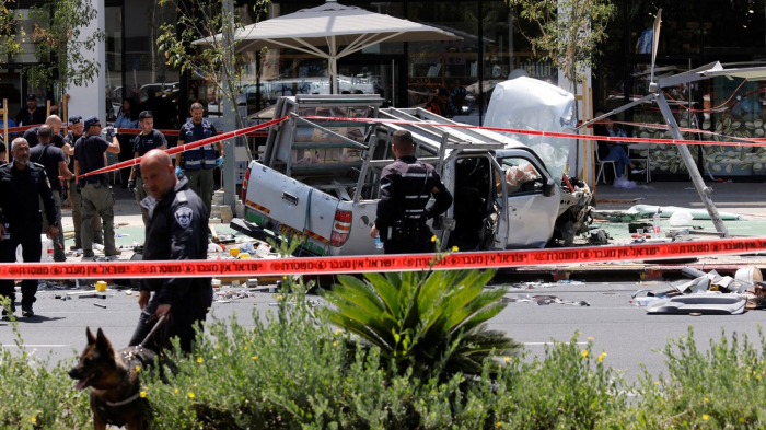 Seven injured in Tel Aviv car-ramming and stabbing attack