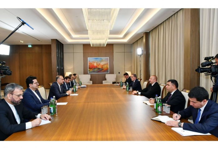  President Ilham Aliyev receives Iranian FM  