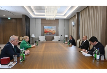   Presidente Ilham Aliyev recibe a la Directora General de la Oficina de la ONU en Ginebra  