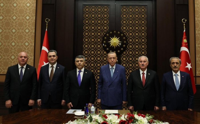 Ərdoğan Azərbaycan Ali Məhkəməsinin sədrini qəbul edib