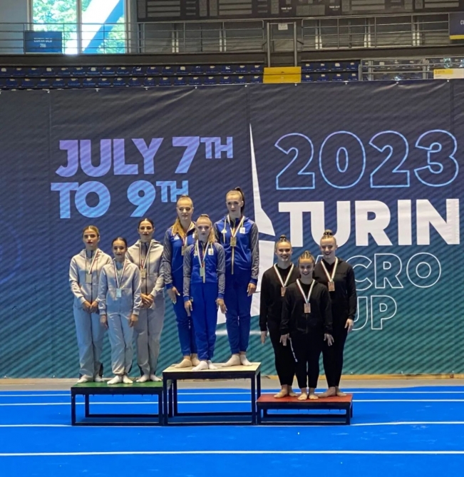 Azerbaijani acrobatic gymnasts claim two medals in Turin Acro Cup in Italy