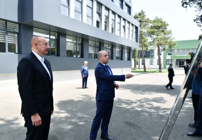  Le président azerbaïdjanais participe à l’inauguration du Centre public d’enseignement professionnel de Djalilabad