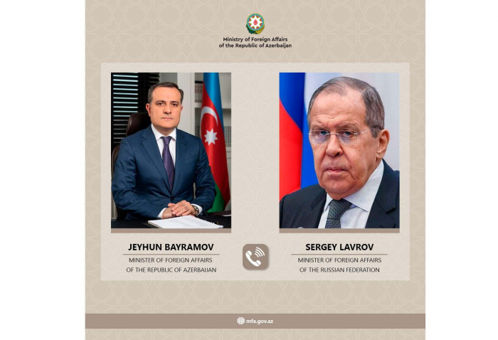   Azerbaijani, Russian FMs hold phone talk  