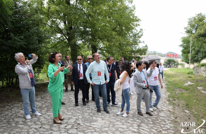   Participants of Global Media Forum visit historical sites of Shusha  