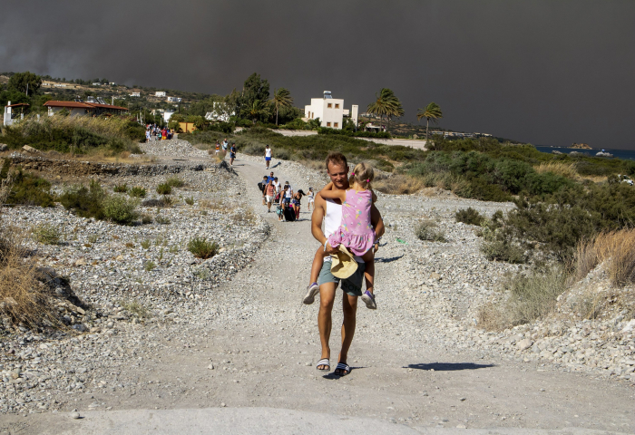 Nearly 20,000 flee Rhodes in largest-ever Greek wildfire evacuation