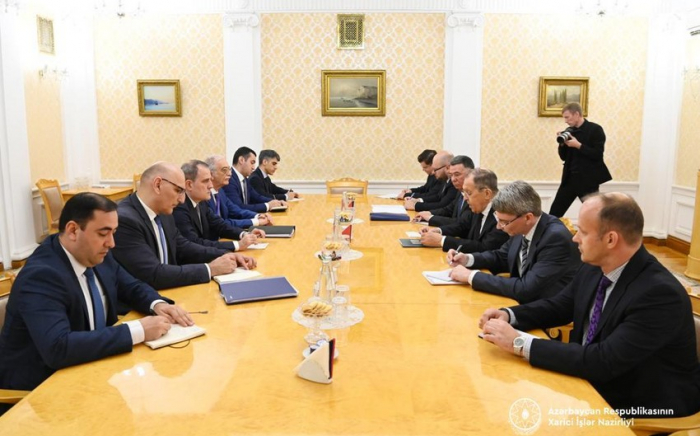  In Moskau fand ein Treffen zwischen Jeyhun Bayramov und Sergej Lawrow statt - FOTOS