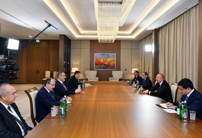  President Ilham Aliyev receives Turkish Foreign Minister  