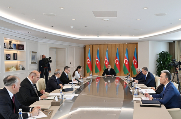  President Ilham Aliyev chairs meeting dedicated to socio-economic results of H1 2023  - UPDATED